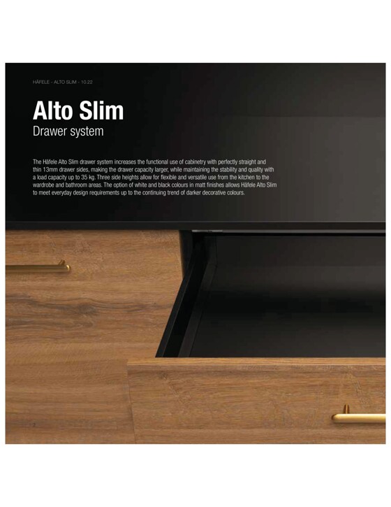 Hafele catalogue | Alto Slim | 26/10/2022 - 31/12/2023