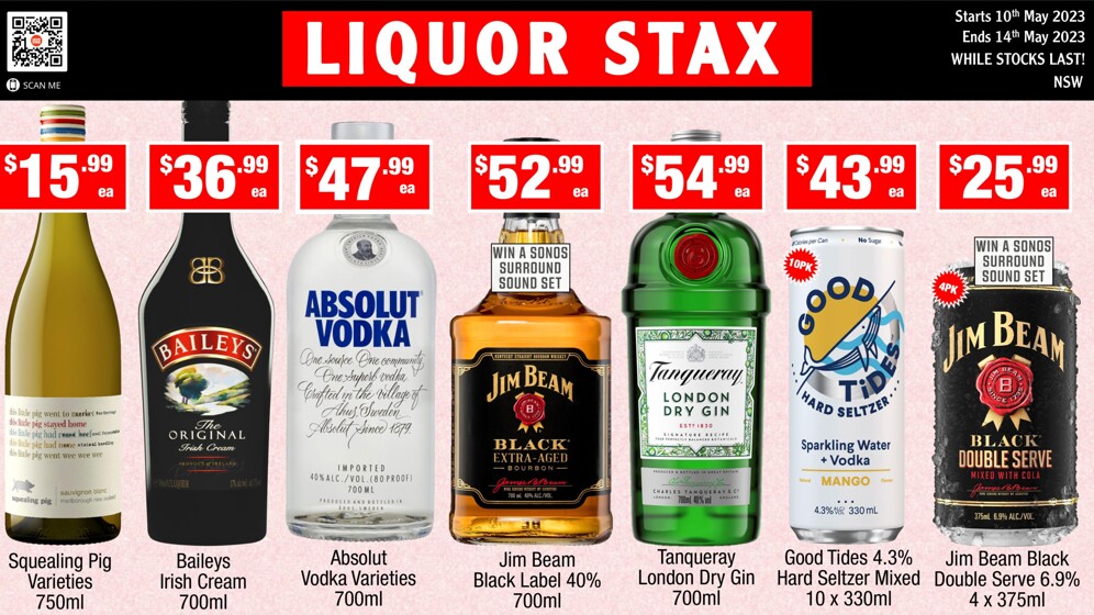 Liquor Stax Sydney - 2 Park St | Specials & Opening hours