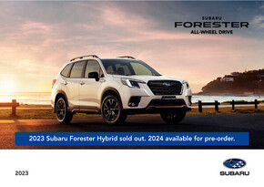 Subaru catalogue | Forester 2024 | 13/06/2023 - 31/12/2024