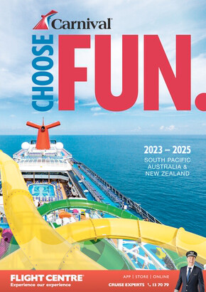 Flight Centre catalogue | Carnival Cruise 2023-2025 | 04/08/2023 - 31/12/2025