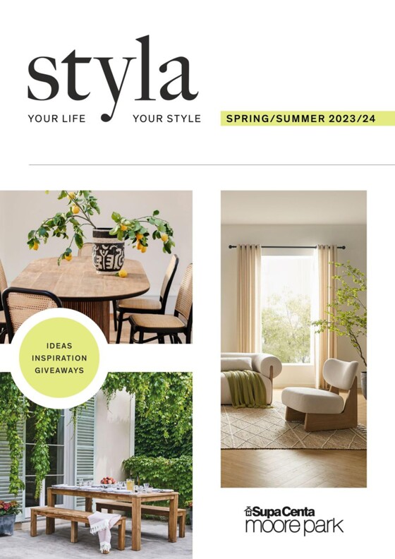 Supa Centa Moore Park catalogue | Styla Your Life Your Style | 01/09/2023 - 29/02/2024