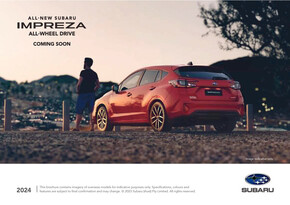 Subaru catalogue in Gold Coast QLD | Impreza All-Wheel Drive Coming Soon | 27/09/2023 - 30/09/2024