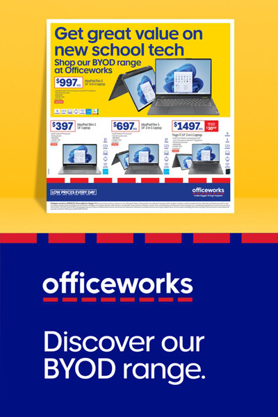 Electronics & Office offers | Officeworks BYOD Collection in Officeworks | 27/11/2023 - 24/12/2023