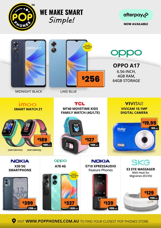 Pop Phones catalogue in Adelaide SA | We Make Smart Simple! | 11/10/2023 - 30/04/2024