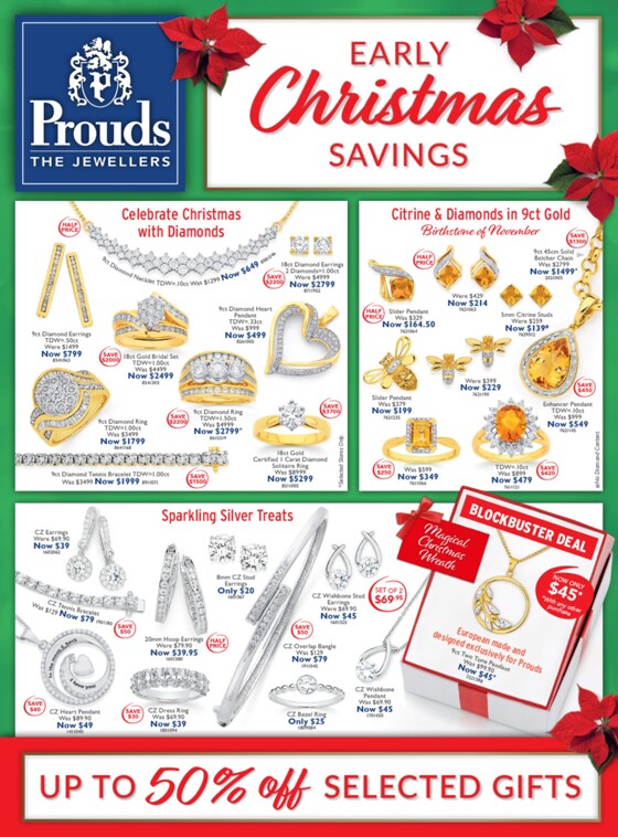 Prouds catalogue | Early Christmas Savings | 23/10/2023 - 24/12/2023