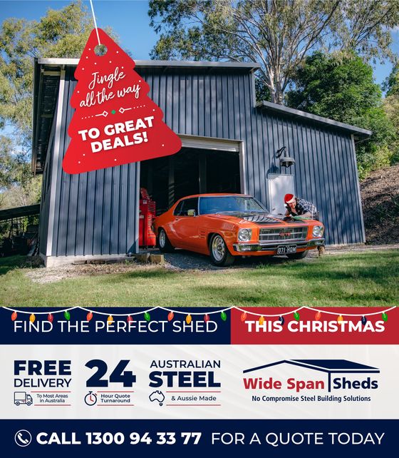 Wide Span Sheds catalogue | Jingle All The Way To Great Deals | 01/11/2023 - 30/11/2023