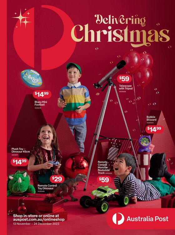 Australia Post catalogue in Sydney NSW | Delivering Christmas | 13/11/2023 - 24/12/2023