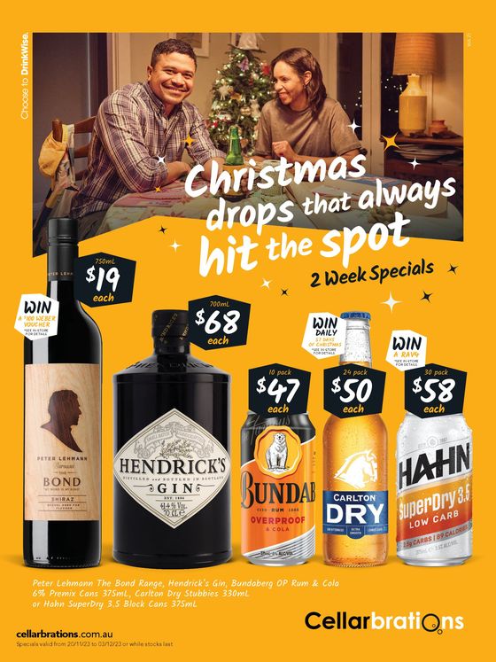 Cellarbrations catalogue in Perth WA | Christmas Drops That Always Hit The Spot 20/11 | 20/11/2023 - 03/12/2023