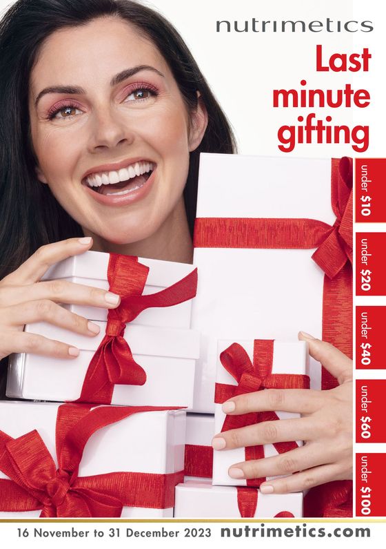 Nutrimetics catalogue | Last Minute Gifting | 16/11/2023 - 31/12/2023