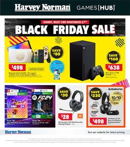 Black Friday offers | November Gaming in Harvey Norman | 20/11/2023 - 30/11/2023