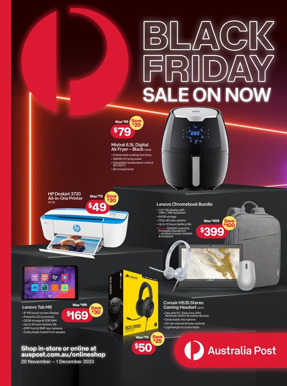 Australia Post catalogue | Black Friday Sale On Now | 21/11/2023 - 01/12/2023