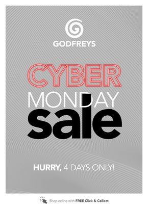 Godfreys catalogue | Cyber Monday Sale | 27/11/2023 - 30/11/2023