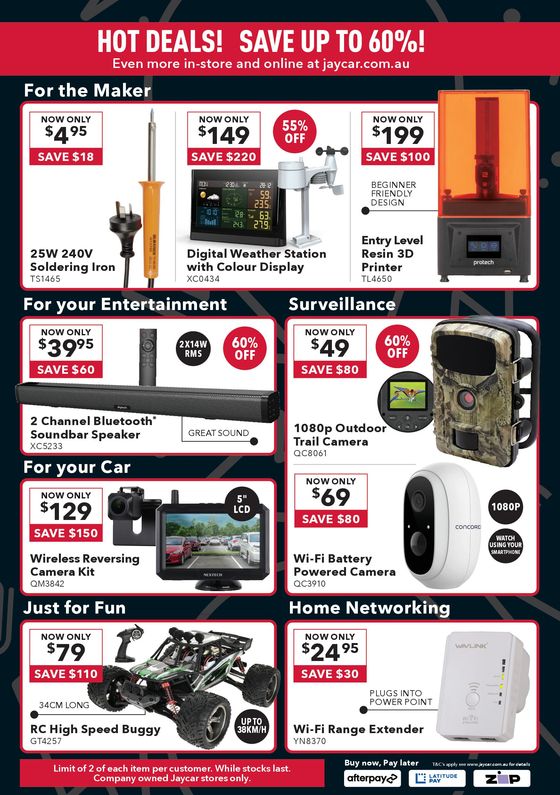 Jaycar Electronics catalogue | Black Friday Sale | 22/11/2023 - 29/11/2023