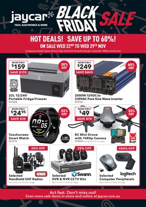 Black Friday offers | Black Friday Sale in Jaycar Electronics | 22/11/2023 - 29/11/2023