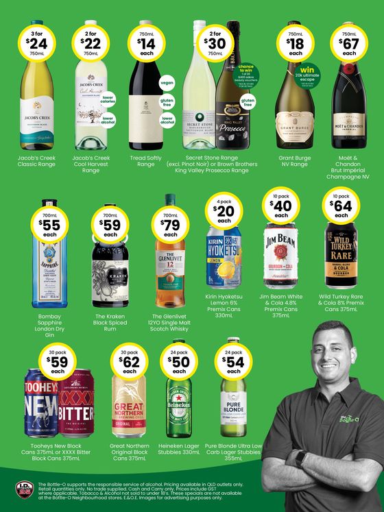 The Bottle-O catalogue in Brisbane QLD | Good Value Booze, In Good Value Wrapping 27/11 | 27/11/2023 - 10/12/2023