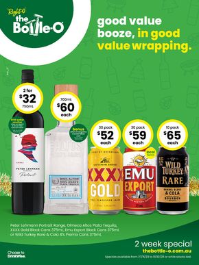 The Bottle-O catalogue in Rockingham WA | Good Value Booze, In Good Value Wrapping 27/11 | 27/11/2023 - 10/12/2023