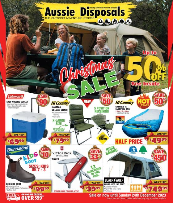 Aussie Disposals catalogue | Christmas Sale | 27/11/2023 - 24/12/2023