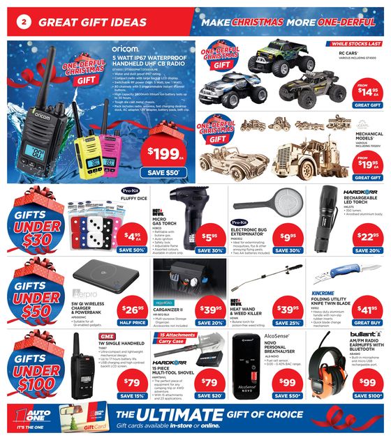 Auto One catalogue in Perth WA | Make Christmas More One-derful! | 30/11/2023 - 24/12/2023