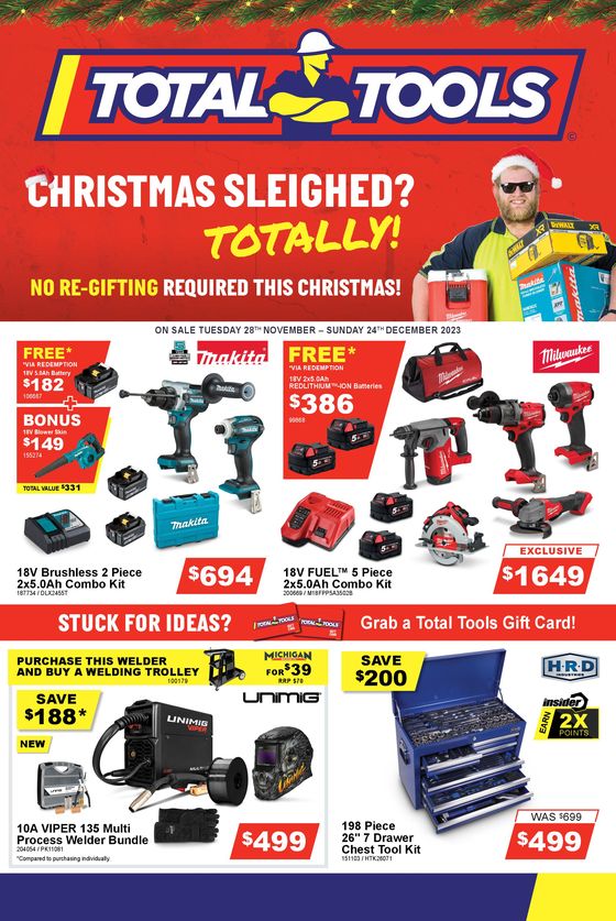 Total Tools catalogue in Sydney NSW | Christmas Sleighed? Totally | 30/11/2023 - 24/12/2023