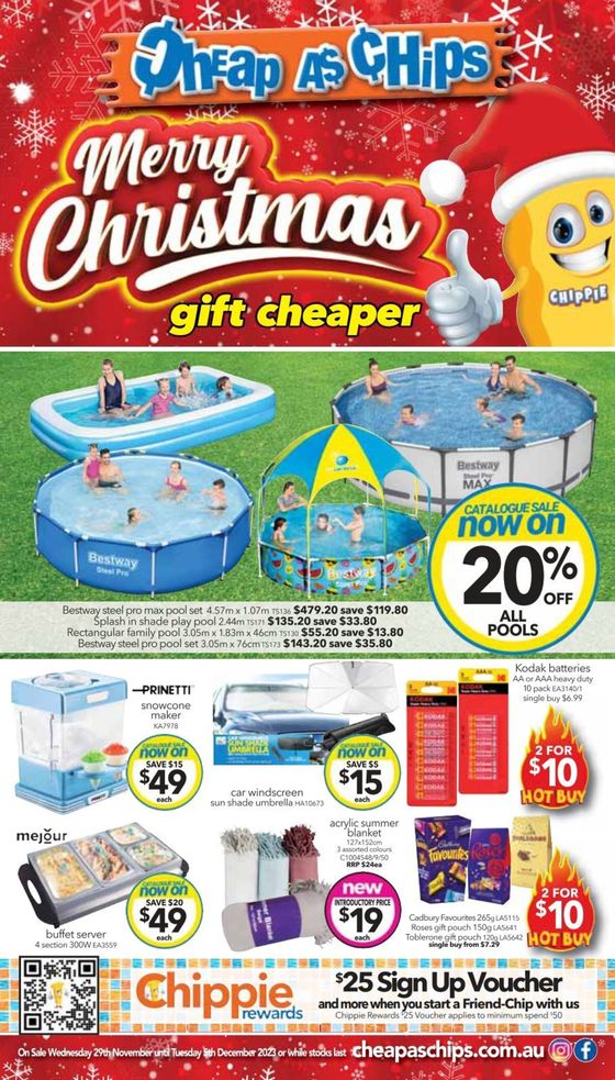 Cheap As Chips catalogue in Ballarat VIC | Merry Christmas | 01/12/2023 - 05/12/2023