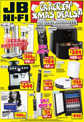 JB Hi Fi catalogue in Adelaide SA | Crackin Xmas Deals! On Home Appliances | 01/12/2023 - 24/12/2023