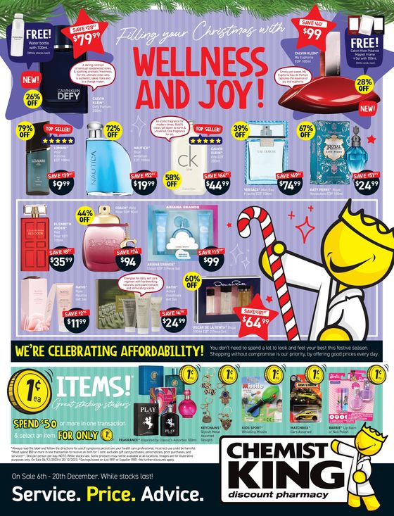 Chemist King catalogue | Fill Your Christmas With Wellness And Joy! | 06/12/2023 - 20/12/2023