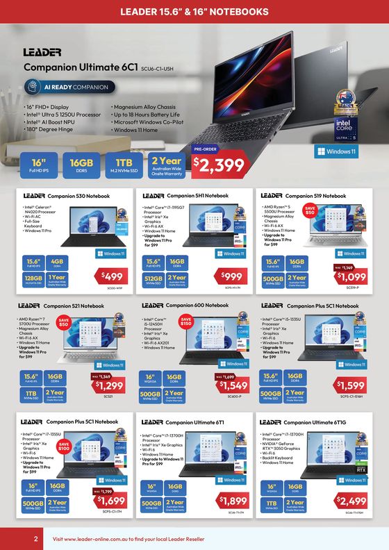 Leader Computers catalogue in Kilcoy QLD | Back To School & Work Essentials | 10/01/2024 - 31/03/2024