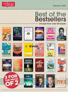 Department Stores offers in Brisbane QLD | Best Of The Bestsellers in Dymocks | 30/01/2024 - 26/02/2024