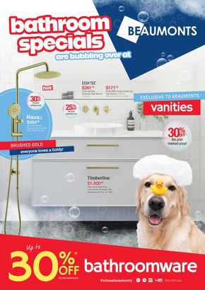 Hardware & Auto offers in Hervey Bay QLD | Bathroom Specials Are Bubbling Over at Beaumonts in Beaumont Tiles | 05/02/2024 - 31/08/2024