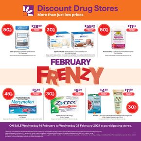Health & Beauty offers in Melbourne VIC | February Frenzy in Discount Drug Stores | 14/02/2024 - 28/02/2024