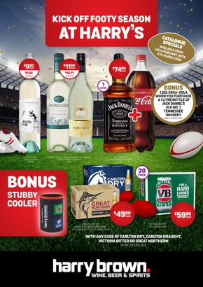 Liquor offers in Perth WA | Kick Off Footy Season At Harry's in Harry Brown | 14/02/2024 - 05/03/2024