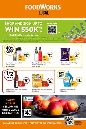 Groceries offers in Ryde NSW | Picks Of The Week in Foodworks | 21/02/2024 - 27/02/2024