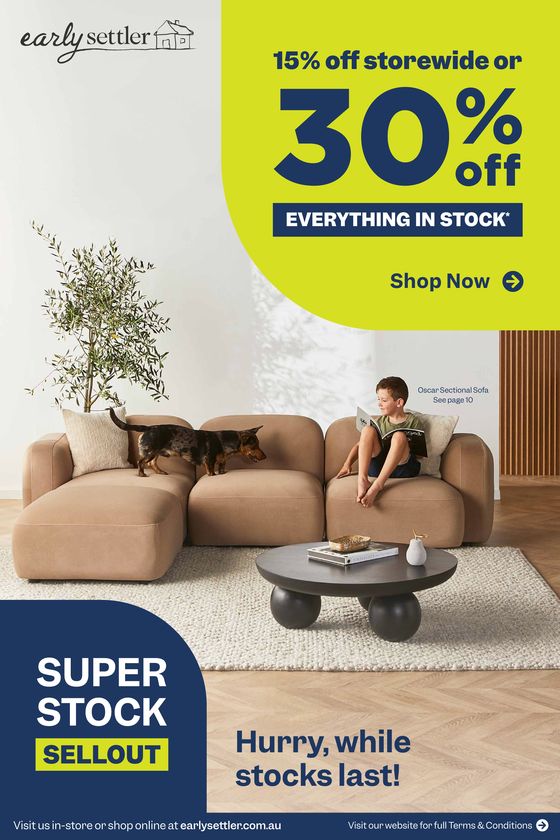 Early Settler catalogue in Ipswich QLD | 30% Off Everything In Stock | 19/02/2024 - 31/05/2024