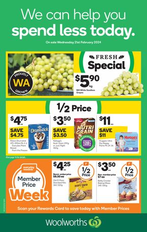 Groceries offers in Perth WA | Weekly Specials - 21/02 in Woolworths | 21/02/2024 - 27/02/2024