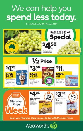 Groceries offers in Brisbane QLD | Weekly Specials - 21/02 in Woolworths | 21/02/2024 - 27/02/2024