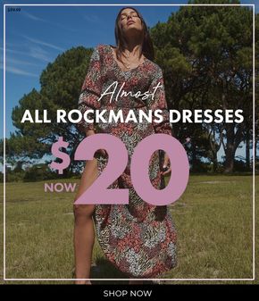 Fashion offers in Adelaide SA | Almost All Rockmans Dresses Now $20 in Crossroads | 20/02/2024 - 27/02/2024