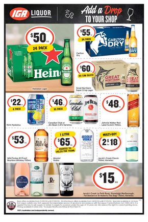 Liquor offers in Melbourne VIC | Weekly Specials in IGA Liquor | 21/02/2024 - 27/02/2024