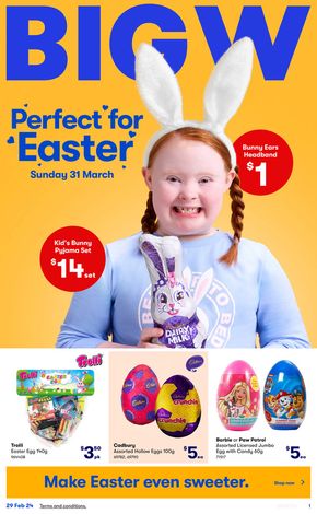 BIG W catalogue in Melbourne VIC | Perfect for Easter 29/02 | 29/02/2024 - 13/03/2024