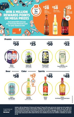 Liquor offers in Perth WA | Weekly Specials in BWS | 21/02/2024 - 27/02/2024