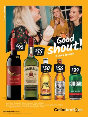 Liquor offers in Adelaide SA | Good Shout! 26/02 in Cellarbrations | 26/02/2024 - 10/03/2024