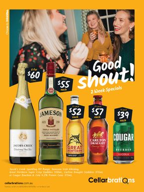 Liquor offers in Melbourne VIC | Good Shout! 26/02 in Cellarbrations | 26/02/2024 - 10/03/2024