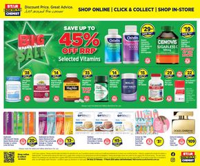 Health & Beauty offers in Adelaide SA | Big Brand Vitamin Sale in Star Discount Chemist | 22/02/2024 - 17/03/2024