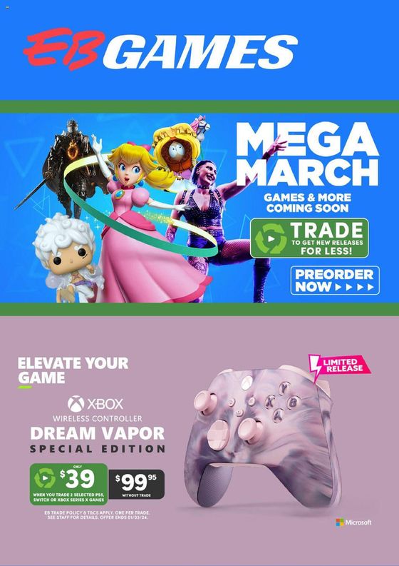 EB Games catalogue in Yarra VIC | Mega March | 26/02/2024 - 05/04/2024