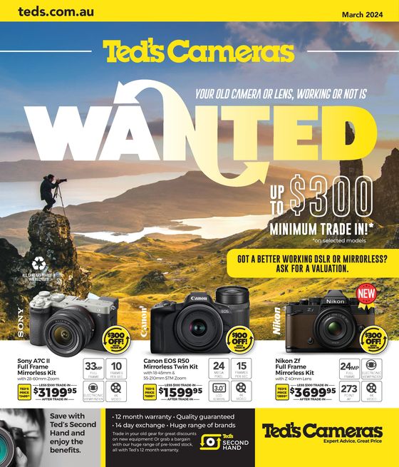 Ted's Cameras catalogue in Willoughby NSW | March Catalogue | 26/02/2024 - 31/03/2024