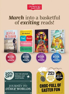 Department Stores offers in Nowra NSW | March Into A Basketful Of Exciting Reads!  in Dymocks | 29/02/2024 - 01/04/2024