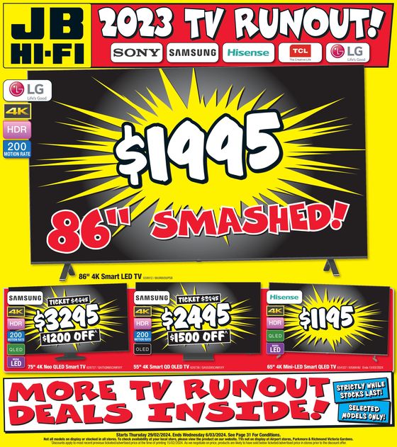 JB Hi Fi catalogue in Willoughby NSW | TV Runout | 29/02/2024 - 06/03/2024