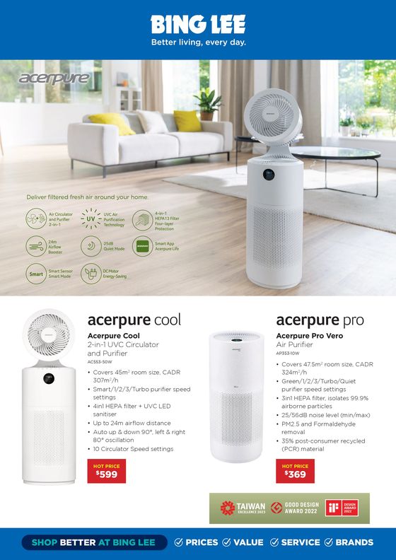 Bing Lee catalogue in Campbelltown NSW | Acerpure Catalogue | 01/03/2024 - 30/04/2024