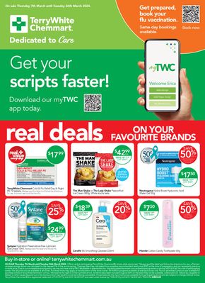TerryWhite Chemmart catalogue | Real Deals on Your Favourite Brands | 07/03/2024 - 26/03/2024