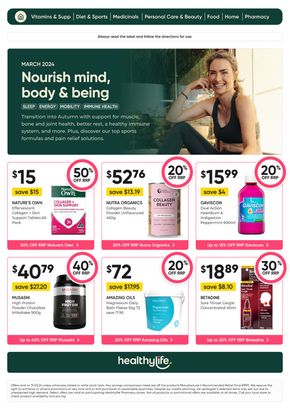 Health & Beauty offers in Moreland VIC | March Catalogue in Super Pharmacy | 04/03/2024 - 31/03/2024