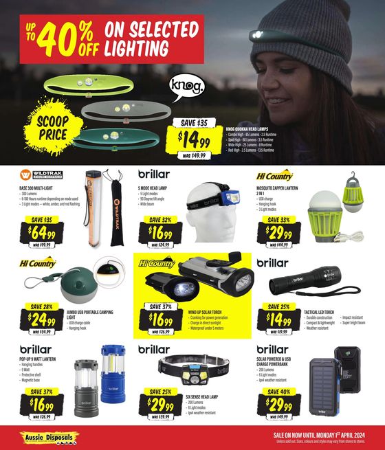 Aussie Disposals catalogue in Toowoomba QLD | Epic Easter Sale | 04/03/2024 - 01/04/2024